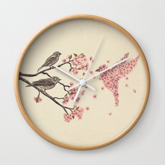 Blossom Bird Wall Clock