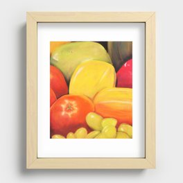 Fruit - Pastel Illustration Recessed Framed Print