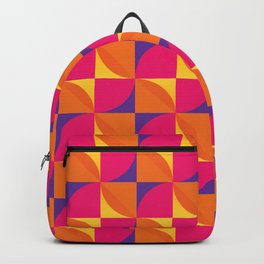 Retro - pattern, 70s, print Backpack