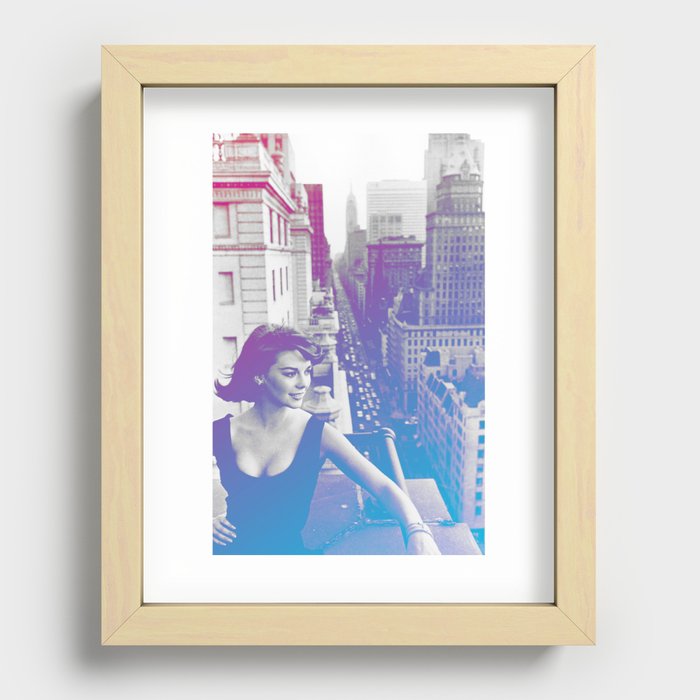 Natalie Wood Cityscape Recessed Framed Print