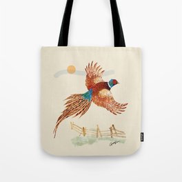 male pheasant Tote Bag