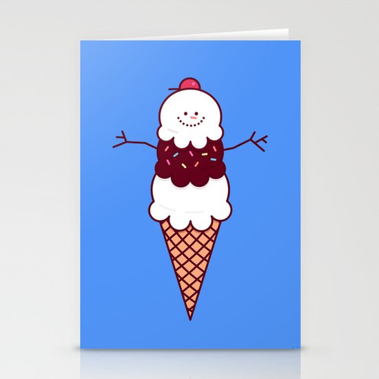 Ice Cream Stationery Cards