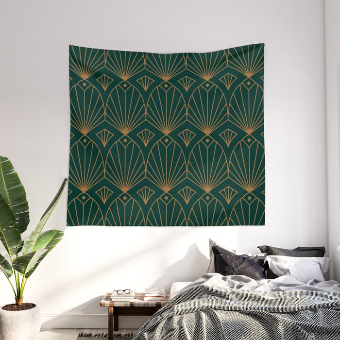 Emerald on sale green tapestry