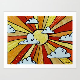 You are the sky Art Print