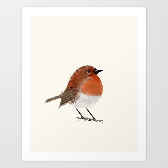 little robin Art Print