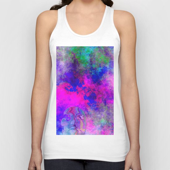 Abstract Space Face 3 Unisex Tank Top