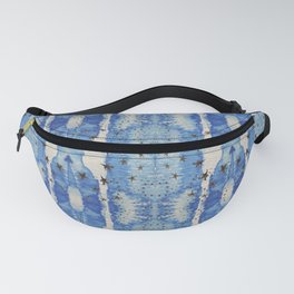 Blue Blotted Stars Fanny Pack