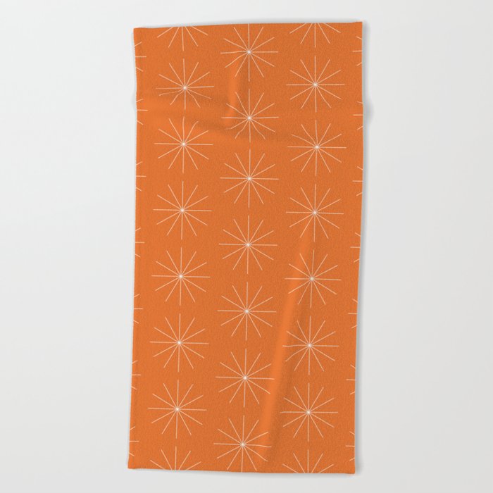 Minimalist Starburst Pattern X Beach Towel