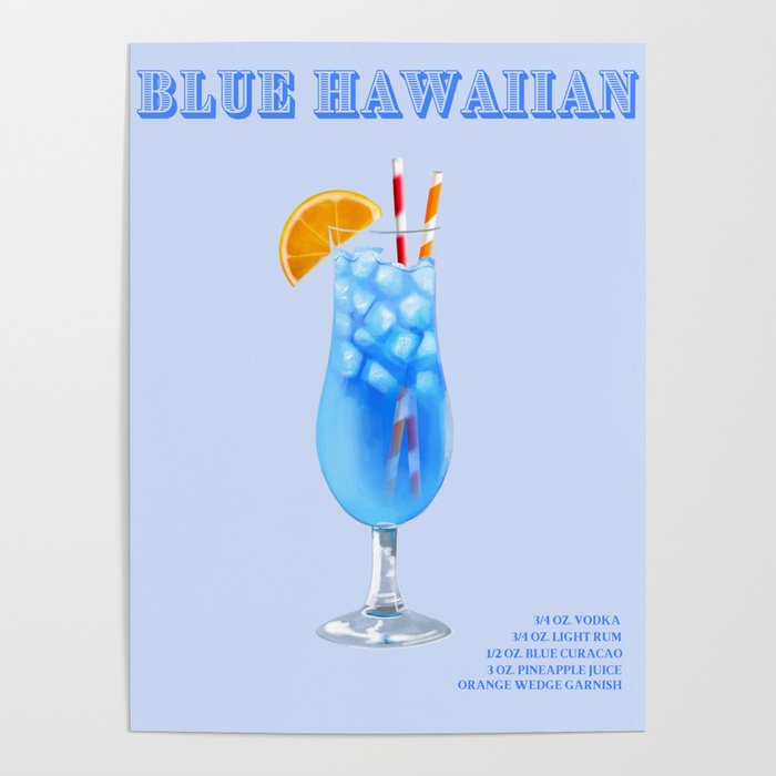 Blue Hawaiian Poster