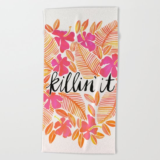 Killin' It – Melon Ombré Beach Towel
