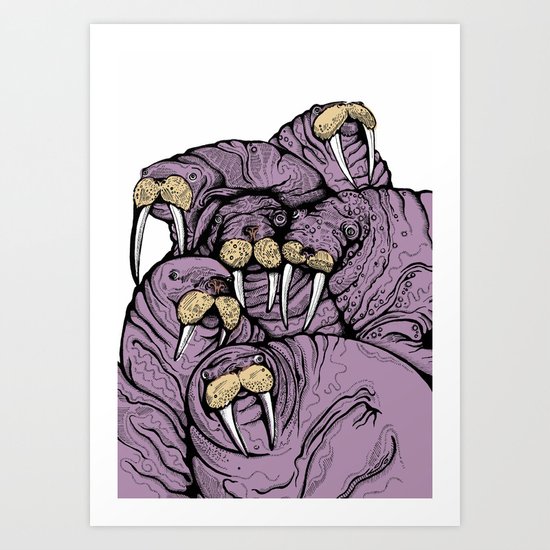 Ugly of Walruses Art Print