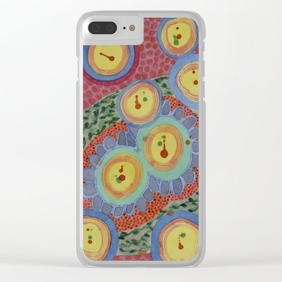 Splashes in Bubbles Clear iPhone Case