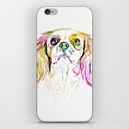 Cavalier King Charles Spaniel Dog Art Painting iPhone Skin