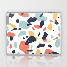 Terrazzo flooring pattern with colorful marble rocks Laptop Skin
