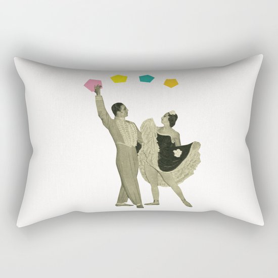 Throwing Shapes on the Dance Floor Rectangular Pillow