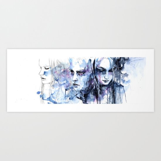 waves - to and fro Art Print