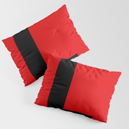 Letter L (Black & Red) Pillow Sham