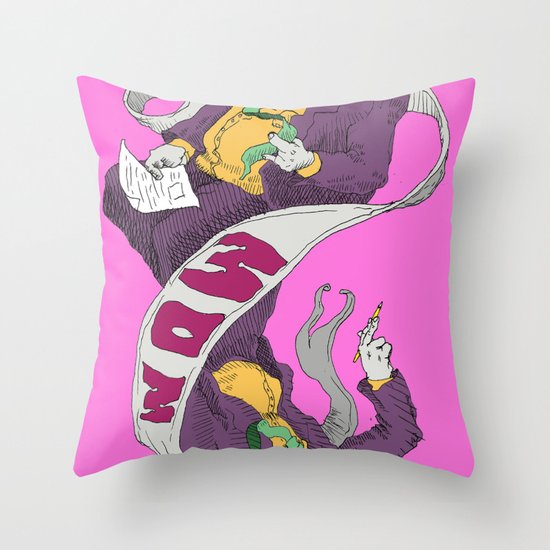 card mom Throw Pillow