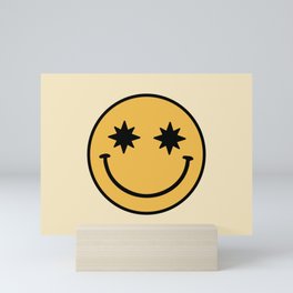 Yellow Smiley Face Mini Art Print