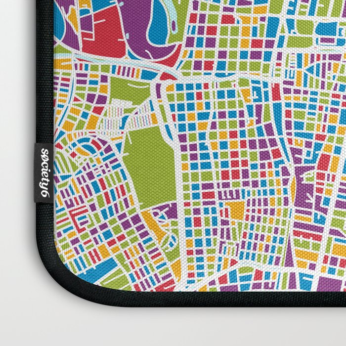 Mendoza Argentina City Street Map Laptop Sleeve by ...