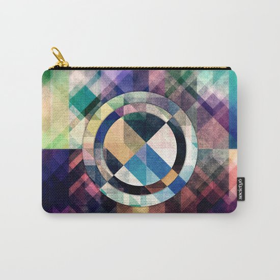 Textured Geometric Shapes Carry-All Pouch