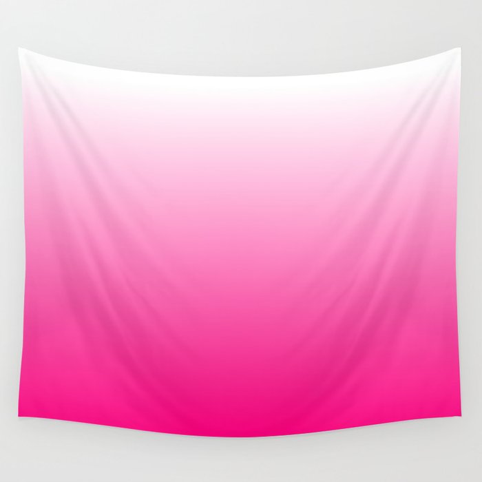 Hot Pink Ombre Wall Tapestry