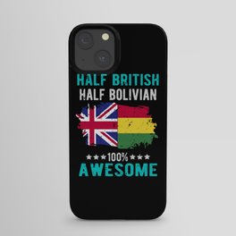 Half British Half Bolivian iPhone Case