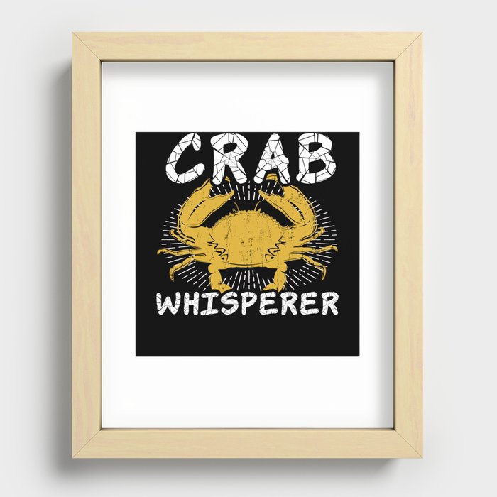 Crab Whisperer Great Seafood Boil Crawfish Boil Recessed Framed Print