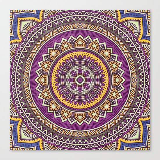 Hippie mandala 62 Canvas Print