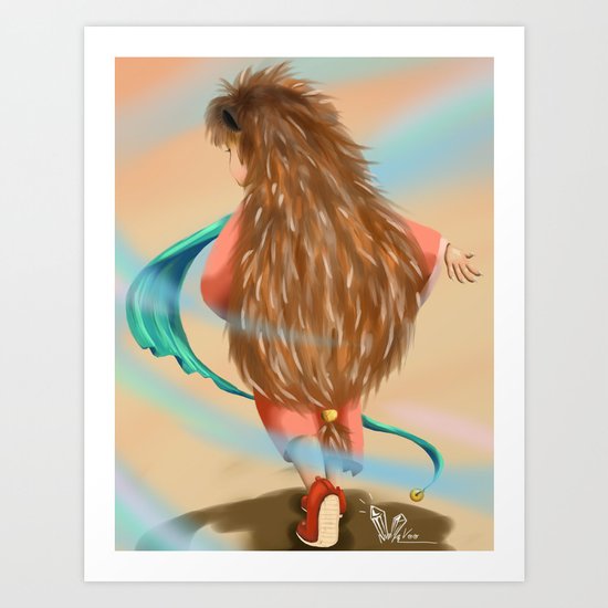 Little Hedgehog Art Print