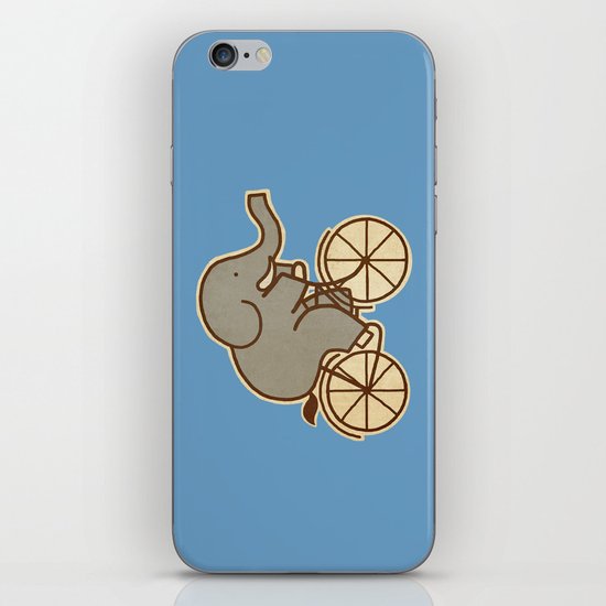 Elephant Cycle - colour option iPhone & iPod Skin