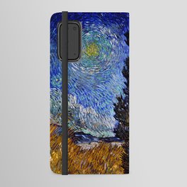 Vincent van Gogh - Road with Cypress and Star Android Wallet Case