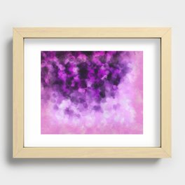 Abstract Purple Black White Recessed Framed Print