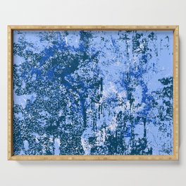 Abstract Dark Blue and Light Blue Background. Serving Tray
