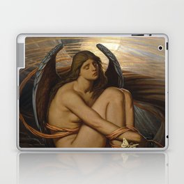Tortured Souls - Soul in Bondage angelic still life magical realism portrait painting by Elihu Vedder  Laptop Skin