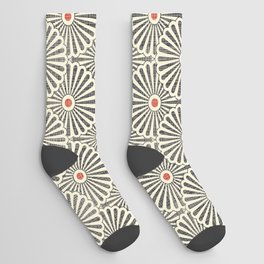 Seamless japanese vintage pattern on texture background. Endless abstract pattern Socks