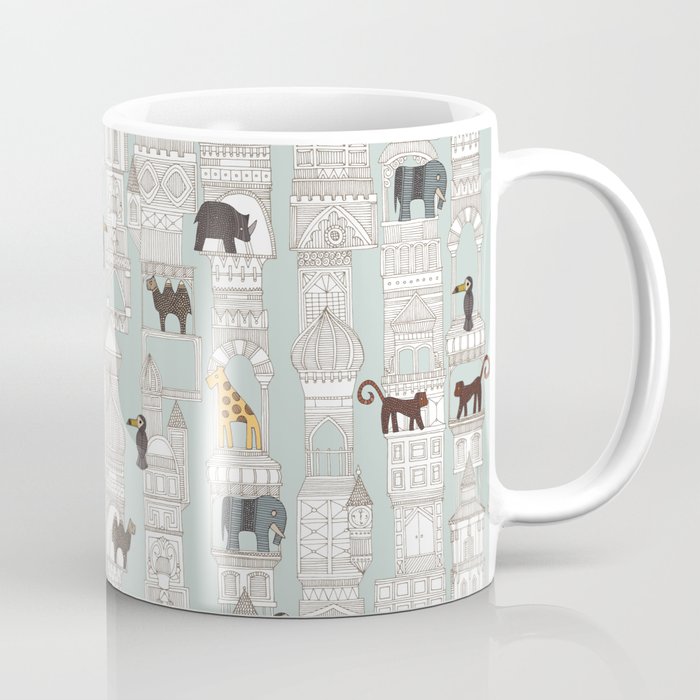 urban jungle silver mint Coffee Mug