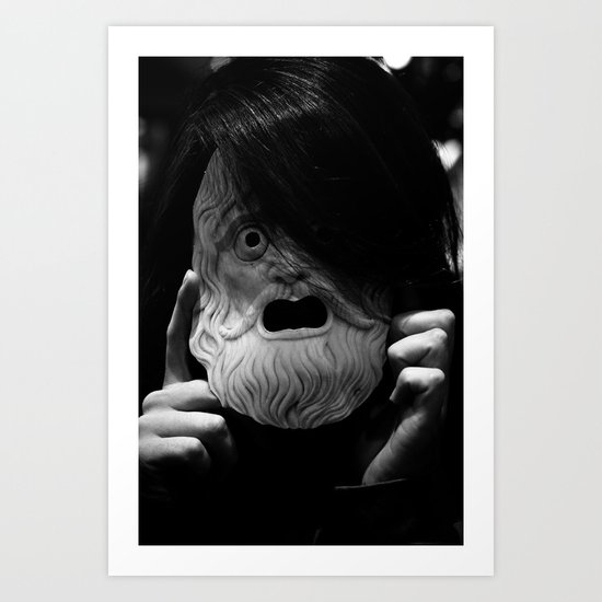 Masked Figure Art Print