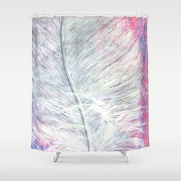 Angel Feather Painting Shower Curtain