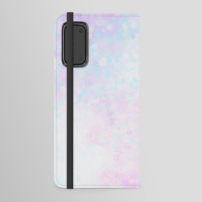 Elegant floral pastel rainbow Android Wallet Case