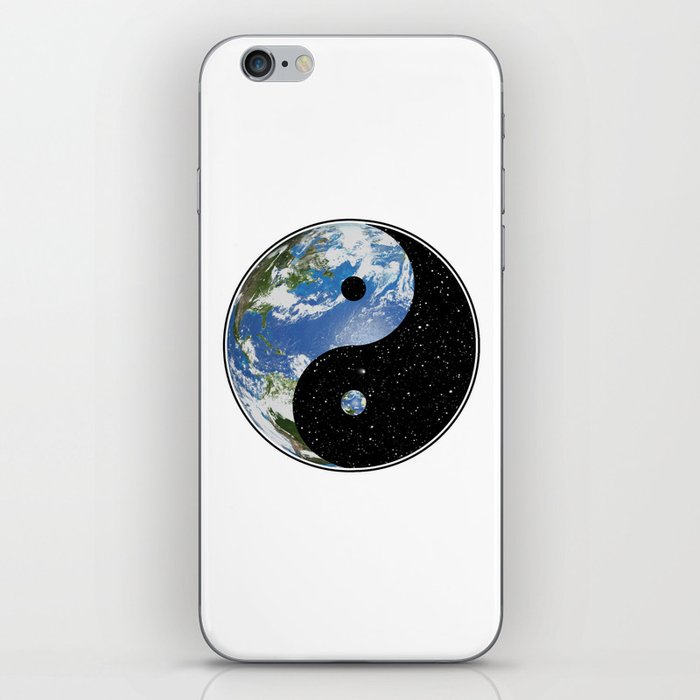Earth / Space Yin Yang iPhone Skin