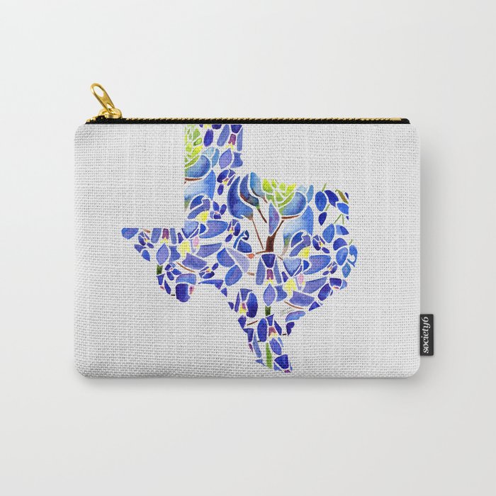 Texas State Bluebonnets Carry-All Pouch