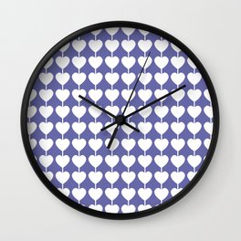 Heart Strings Very Peri Wall Clock