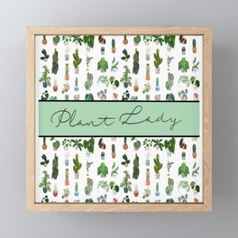 Plant Lady Confetti  Framed Mini Art Print