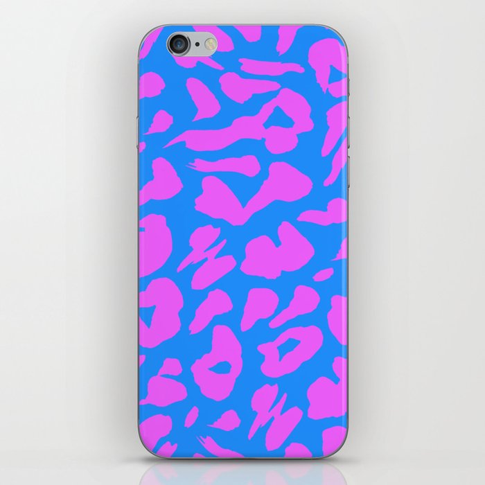 Purple & Blue Leopard / Cheetah Animal Print Design iPhone Skin