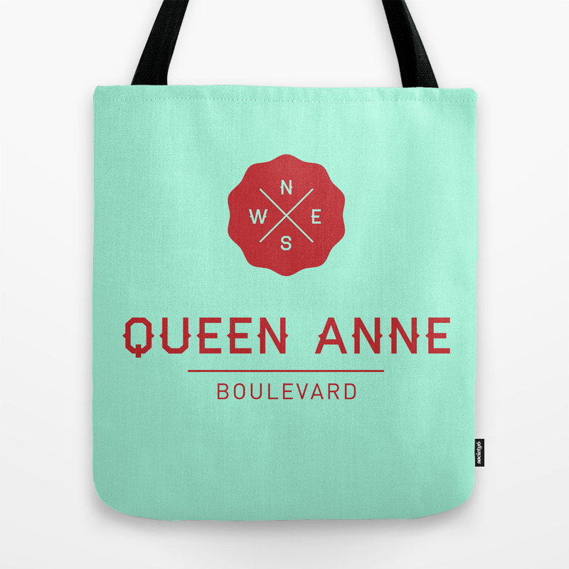Queen Anne Boulevard Tote Bag