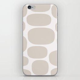 Modernist Spots 251 Linen White and Beige iPhone Skin