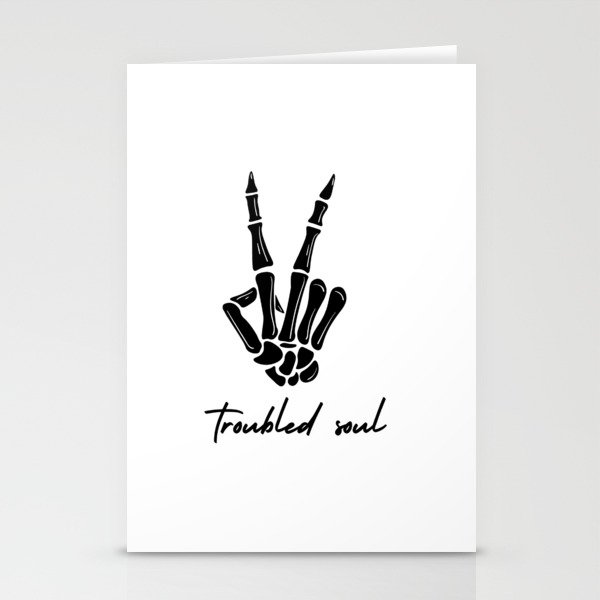 Troubled Soul Stationery Cards