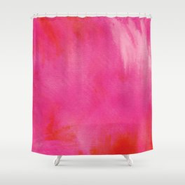 Pink orange white feather fluffy background Shower Curtain