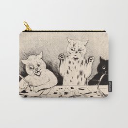 Three Cats Writing - Louis Wain Cats Carry-All Pouch